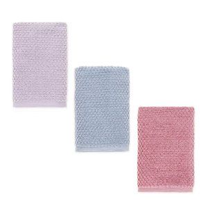 3 Wild Sage Savannah 16x28" HAND Towels = 1 LAVENDER + 1 BLUE FOG + 1 MAUVE PINK